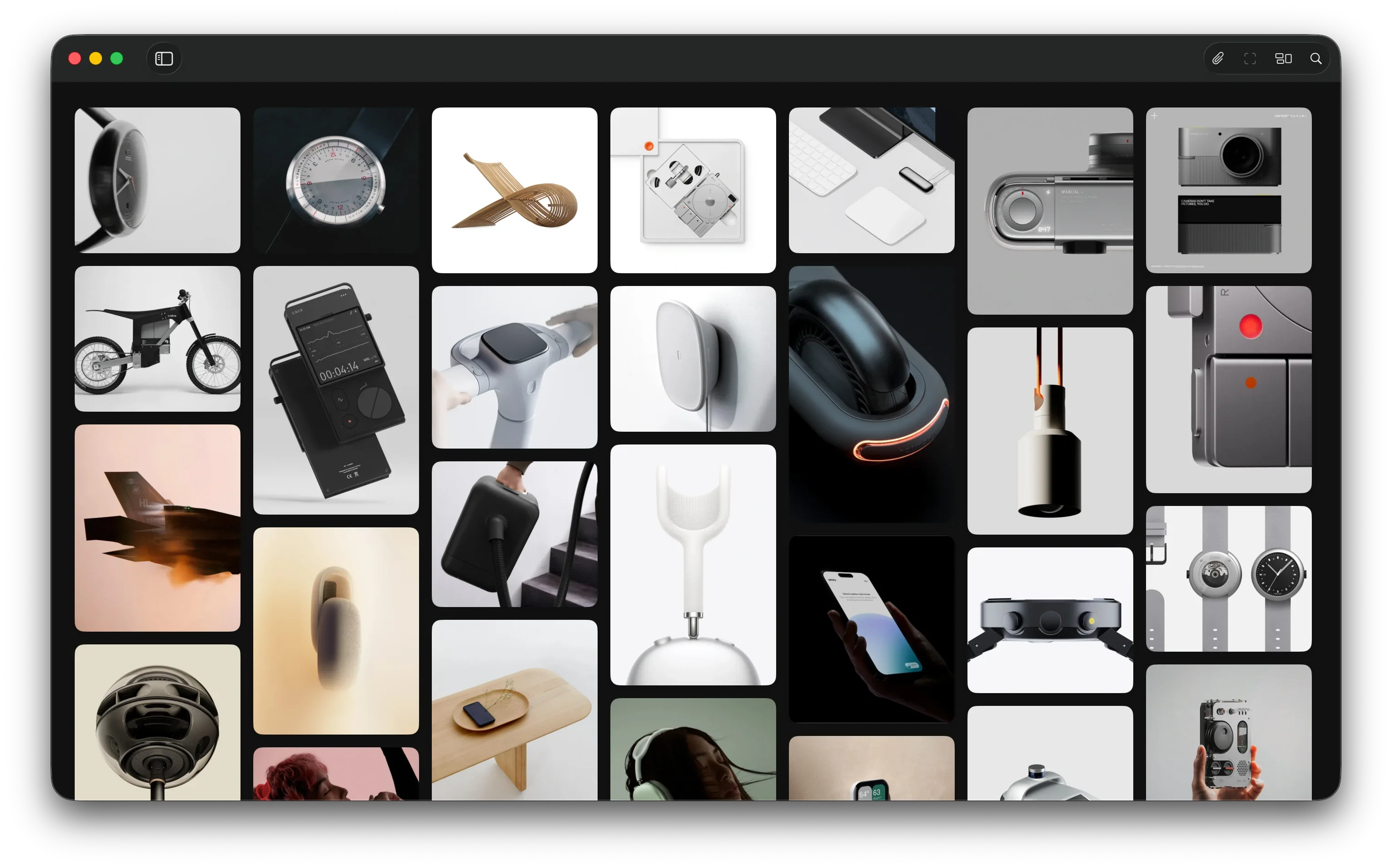 Reference Board mixing images, quotes, and video together