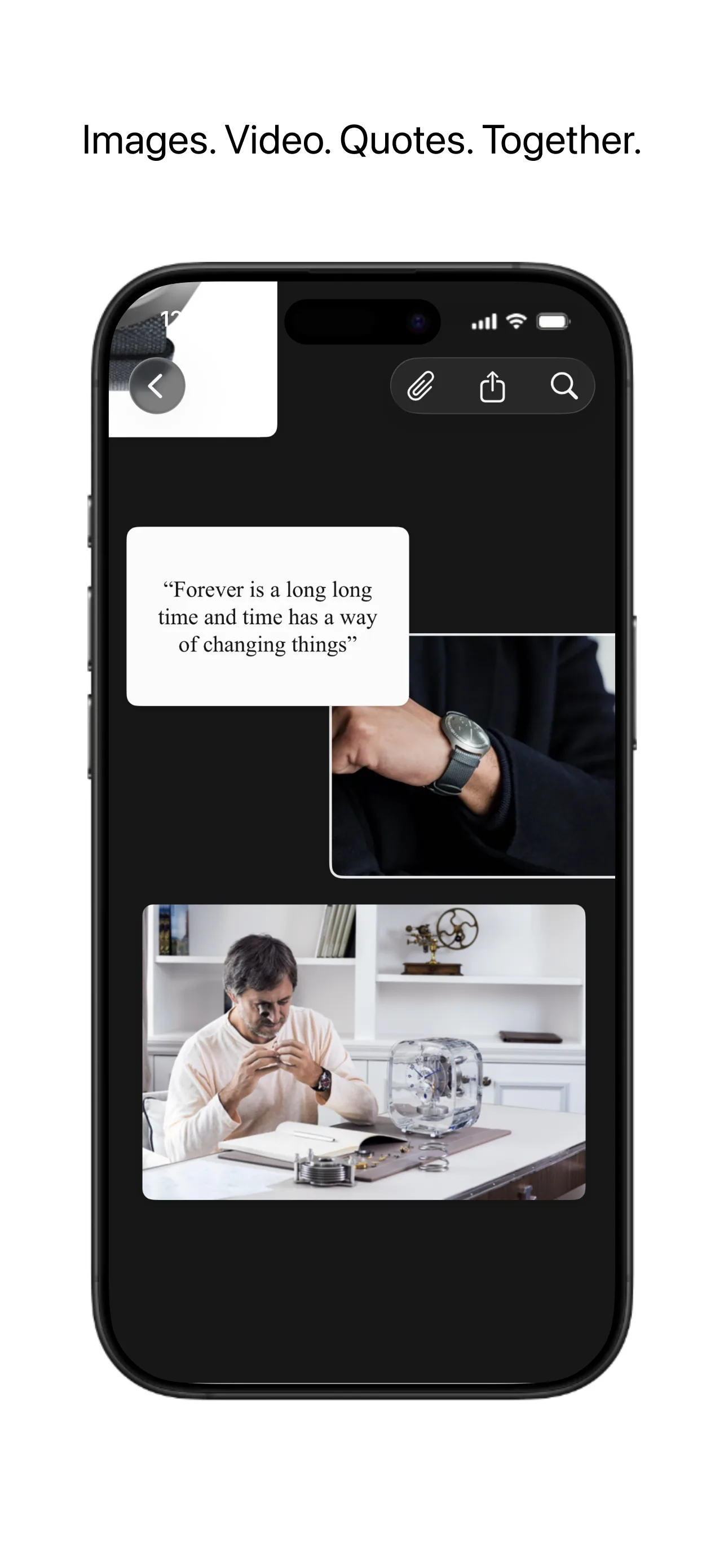 Reference visual search on iPhone