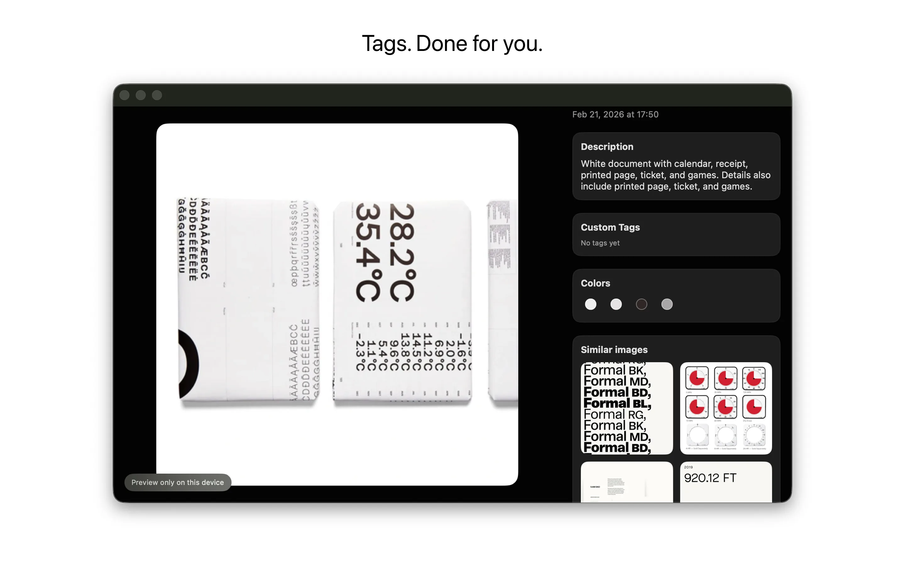 Reference visual search on Mac