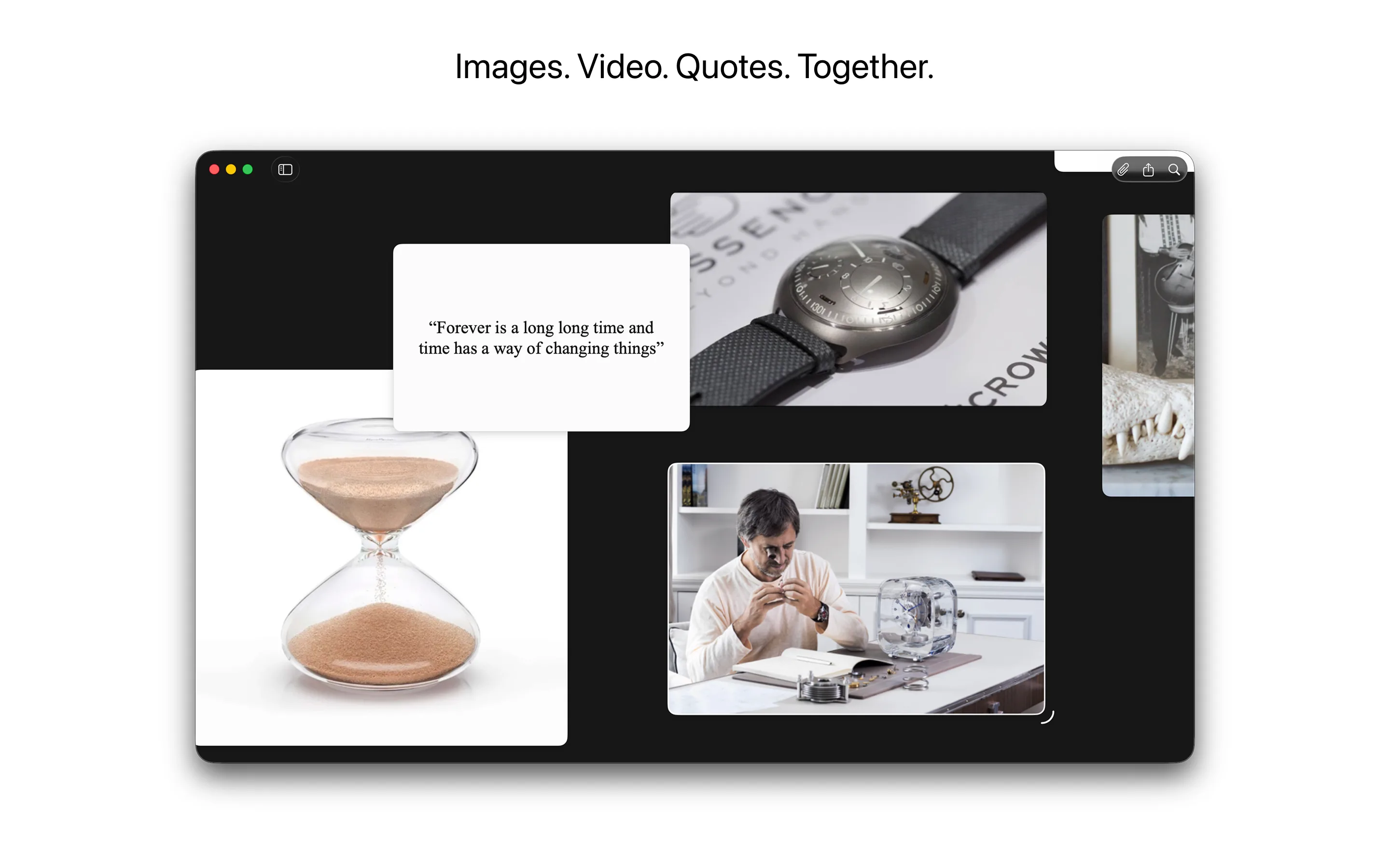 Reference board on Mac