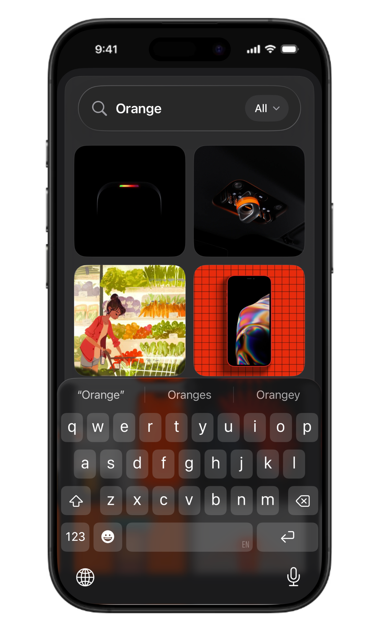 Reference Board search on iPhone